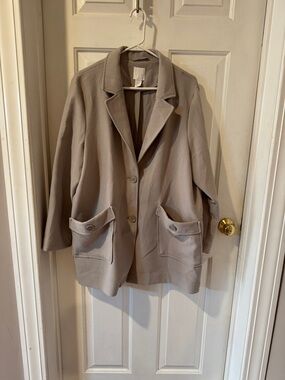 H&M Light Taupe Women's Blazer Jacket